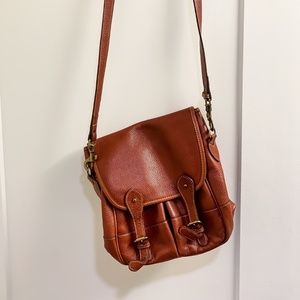 FOSSIL HANDBAG PURSE GENUINE COWHIDE LEATHER BROWN